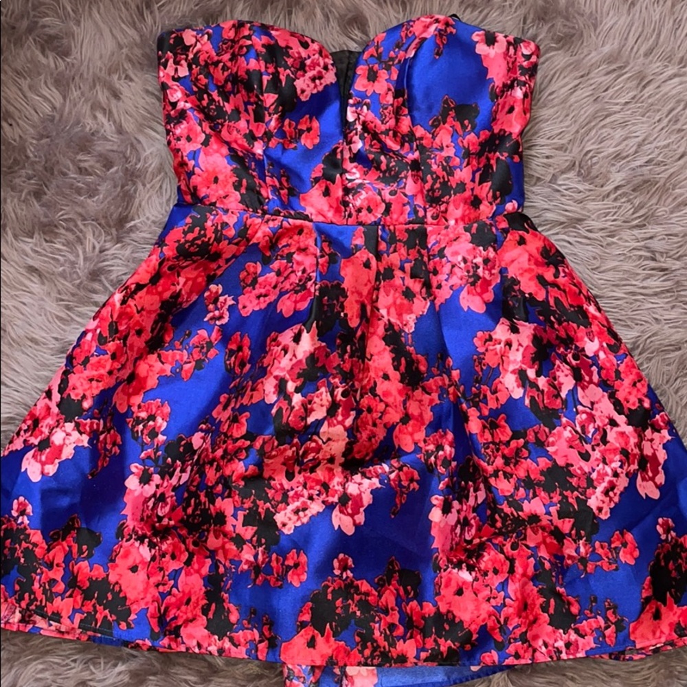 Vibrant floral dress